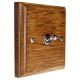 Classic Wood Polished Chrome Toggle Switch 1 Gang 2Way 10Amp in Medium Oak