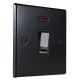 Matt Black 1G  20A D/P with neon Polished  Rocker Switch