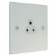 Matt White 1G 2A Unswitched Socket 