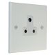 Matt White 1G 5A Unswitched Socket