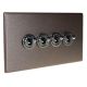 Accord Copper Bronze 4G 2W 20A Black Nickel Toggle Switch