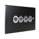 Matt Black 4G 2Way 20A Satin Stainless Toggle Switch