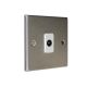 Accord Satin Stainless 1G Non Isolated Co-Axial Socket