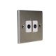 Accord Satin Stainless 2G Non Isolated Co-Axial Socket