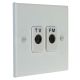 Matt White 2G TV/FM Co-axial  isolated Socket 