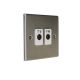 Accord Satin Stainless 2G TV/FM  Isolated Co-Axial Socket