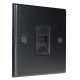 Matt Black 1G Telephone Secondary Socket