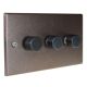 Accord Copper Bronze 3G 2W 3 x 250W/VA Dimmer