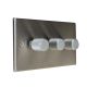 Accord Satin Stainless 3G 2W LED Dimmer Switch  with matching Retro Knob