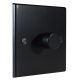 Matt Black 1G 2W Push on/Push off Fan Control Dimmer Switch