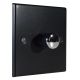 Matt Black 1G 2W  LED Dimmer Switch with  Polished Stainless Dimmer Cap.