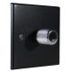 Matt Black 1G 2W 400W  Dimmer Switch with Chrome Retro Knob