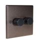 Accord Accord Copper Bronze 2G 2W LED Dimmer Switch