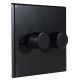 Matt Black 2G 2W LED Dimmer Switch