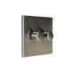 Accord Satin Stainless 2G 2W LED Dimmer Switch