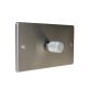 Accord Satin Stainless 1G 2W 1000W/VA Dimmer Switch with matching Retro Knob