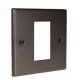 Accord Copper Bronze 1G Single Plate supplied with grid to accept single clip in module