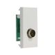 Co-Axial Socket module (male) White