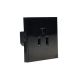 American Unswitched Socket Black