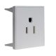 American Unswitched Socket White