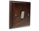 Classic 1Gang 2Way 10Amp Rocker Switch in Dark Oak