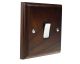 Classic 1Gang 20Amp Double Pole Rocker Switch in Dark Oak 