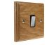 Classic 1Gang 2Way 10Amp Rocker Switch in Solid Light Oak