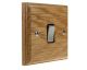 Classic 1Gang 2Way 10Amp Satin Rocker Switch in Solid Light Oak