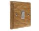 Classic 1Gang 2Way 10Amp Rocker Switch in Solid Oak