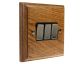 Classic 3Gang 2Way 10Amp Rocker Switch in Medium Oak