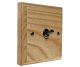 Wood 1 Gang 2Way 10Amp Toggle Switch in Ash