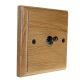 Classic Wood 1 Gang 2Way 10Amp Black Nickel Toggle Switch in Solid Light Oak