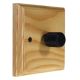 Wood 1 Gang 2Way Push on/Push off 400W/VA Dimmer Switch in Solid Ash with designer Retro Black Knob