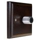 Wood 1 Gang 2Way Push on/Push off 400W/VA Dimmer Switch in Solid Dark Oak with designer Retro Chrome Knob