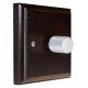 Wood 1 Gang 2Way Push on/Push off 400W/VA Dimmer Switch in Solid Dark Oak with designer Retro Satin Silver Knob