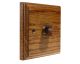 Classic Wood 1 Gang LED Dimmer Switch  2Way Push on/Push off in Medium Oak