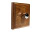 Wood 1 Gang 2Way Push on/Push off 400W/VA Dimmer Switch in Medium Oak with Polished Stainless dimmer cap