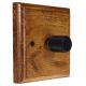 Classic Wood 1 Gang 2Way Push on/Push off 400W/VA Dimmer Switch in Medium Oak with designer Retro Black Knob