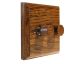 Classic Wood 2 Gang LED Dimmer Switch 2Way Push on/Push off in Medium Oak