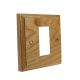 Classic Light Oak 1 Gang Single plate supplied with grid to accept single clip in module.