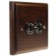 Period Wood 2G 2Way 10A Black Nickel Toggle Switch in Dark Oak