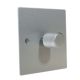 Penland 1G 2Way Push on/Push off 400W/VA Dimmer Switch in Brushed Aluminium-Satin Silver with Retro dimmer cap