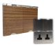 2G 13A Unswitched Floor Socket Walnut Wood