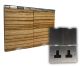 2G 13A Unswitched Floor Socket Zebrano Wood