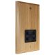 Classic 115/230 Dual Voltage Shaver Socket in Solid Light Oak