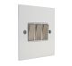 Penland 3 G 2Way 10A Rocker Switch in Gloss White with Satin Stainless Rockers with White trim