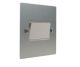 Penland 10A 3Pole Fan Isolator Switch in Brushed Aluminium-Satin Silver  with White insert