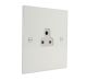 Penland 1G 2A Unswitched Socket in Gloss White with White inserts 