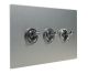 Penland 3G 2Way 20A  Satin Toggle Switch in Brushed Aluminium-Satin Silver