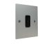 Penland 1G TV Co-axial Non Isolated Socket in Brushed Aluminium-Satin Silver with Black insert 